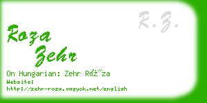 roza zehr business card